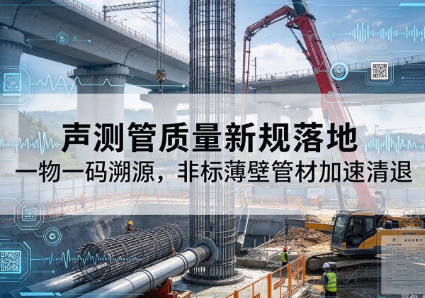 南乐声测管质量新规落地，一物一码溯源，非标薄壁管材加速清退