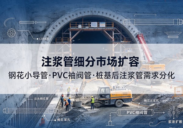 南乐注浆管细分市场扩容，隧道钢花小导管、PVC 袖阀管、桩基后注浆管需求分化